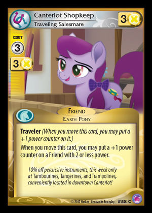 Canterlot Shopkeep, Traveling Salesmare